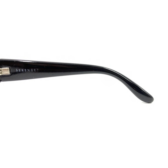 Serengeti Brea 7388 Black Rectangle Wrap Sunglasses Frames Designer Men Women - Picture 9 of 12